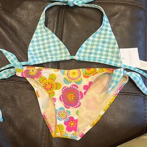 NWT Ondademar bikini Swimsuit Bathingsuit Set 14 bling